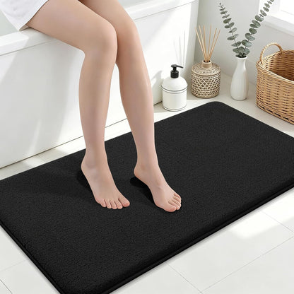 Memory Foam Bath Mat 30x20, Extra Soft Absorbent Bathroom Rugs - Colors A