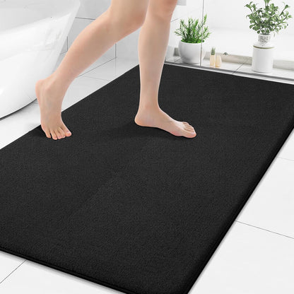 Memory Foam Bath Mat 30x20, Extra Soft Absorbent Bathroom Rugs - Colors A