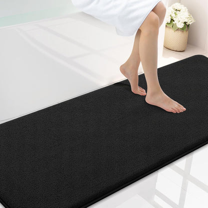 Memory Foam Bath Mat 30x20, Extra Soft Absorbent Bathroom Rugs - Colors A