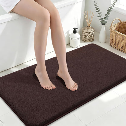 Memory Foam Bath Mat 30x20, Extra Soft Absorbent Bathroom Rugs - Colors A