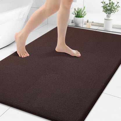 Memory Foam Bath Mat 30x20, Extra Soft Absorbent Bathroom Rugs - Colors A