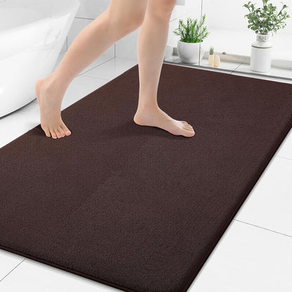 Memory Foam Bath Mat 30x20, Extra Soft Absorbent Bathroom Rugs - Colors A