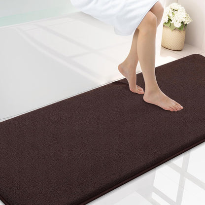 Memory Foam Bath Mat 30x20, Extra Soft Absorbent Bathroom Rugs - Colors A