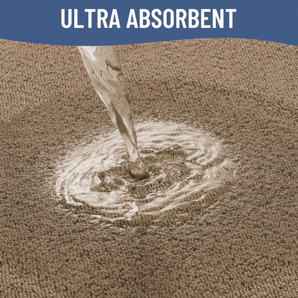 Memory Foam Bath Mat 30x20, Extra Soft Absorbent Bathroom Rugs - Colors A