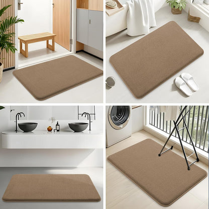 Memory Foam Bath Mat 30x20, Extra Soft Absorbent Bathroom Rugs - Colors A