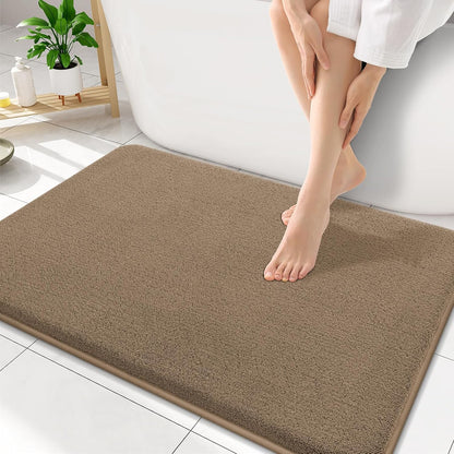 Memory Foam Bath Mat 30x20, Extra Soft Absorbent Bathroom Rugs - Colors A