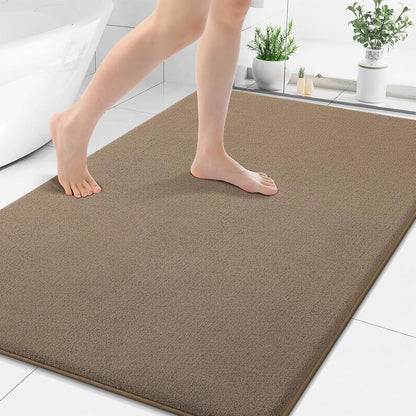 Memory Foam Bath Mat 30x20, Extra Soft Absorbent Bathroom Rugs - Colors A