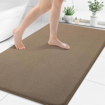 Memory Foam Bath Mat 30x20, Extra Soft Absorbent Bathroom Rugs - Colors A