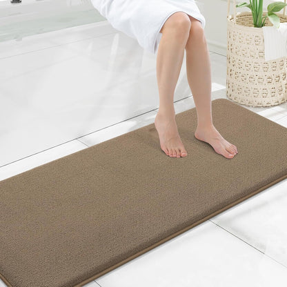 Memory Foam Bath Mat 30x20, Extra Soft Absorbent Bathroom Rugs - Colors A