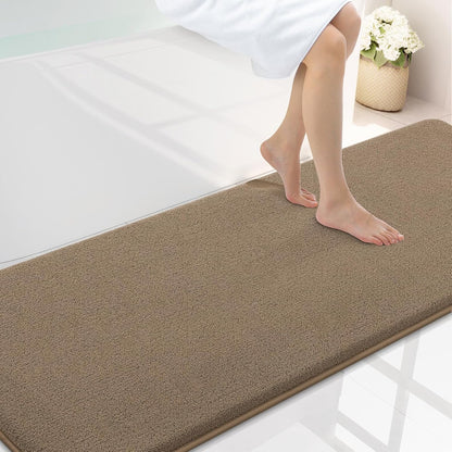 Memory Foam Bath Mat 30x20, Extra Soft Absorbent Bathroom Rugs - Colors A