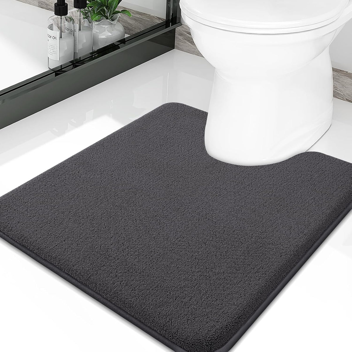 Memory Foam Bath Mat 30x20, Extra Soft Absorbent Bathroom Rugs - Colors A