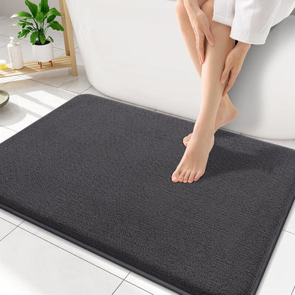 Memory Foam Bath Mat 30x20, Extra Soft Absorbent Bathroom Rugs - Colors A
