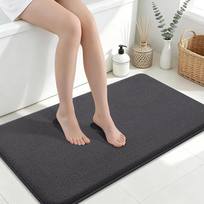 Memory Foam Bath Mat 30x20, Extra Soft Absorbent Bathroom Rugs - Colors A