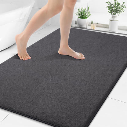 Memory Foam Bath Mat 30x20, Extra Soft Absorbent Bathroom Rugs - Colors A