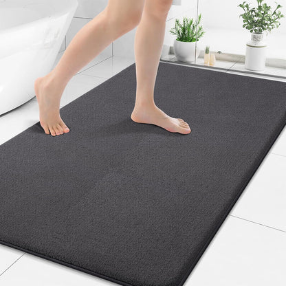 Memory Foam Bath Mat 30x20, Extra Soft Absorbent Bathroom Rugs - Colors A