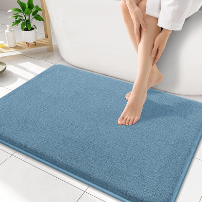 Memory Foam Bath Mat 30x20, Extra Soft Absorbent Bathroom Rugs - Colors A