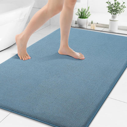 Memory Foam Bath Mat 30x20, Extra Soft Absorbent Bathroom Rugs - Colors A