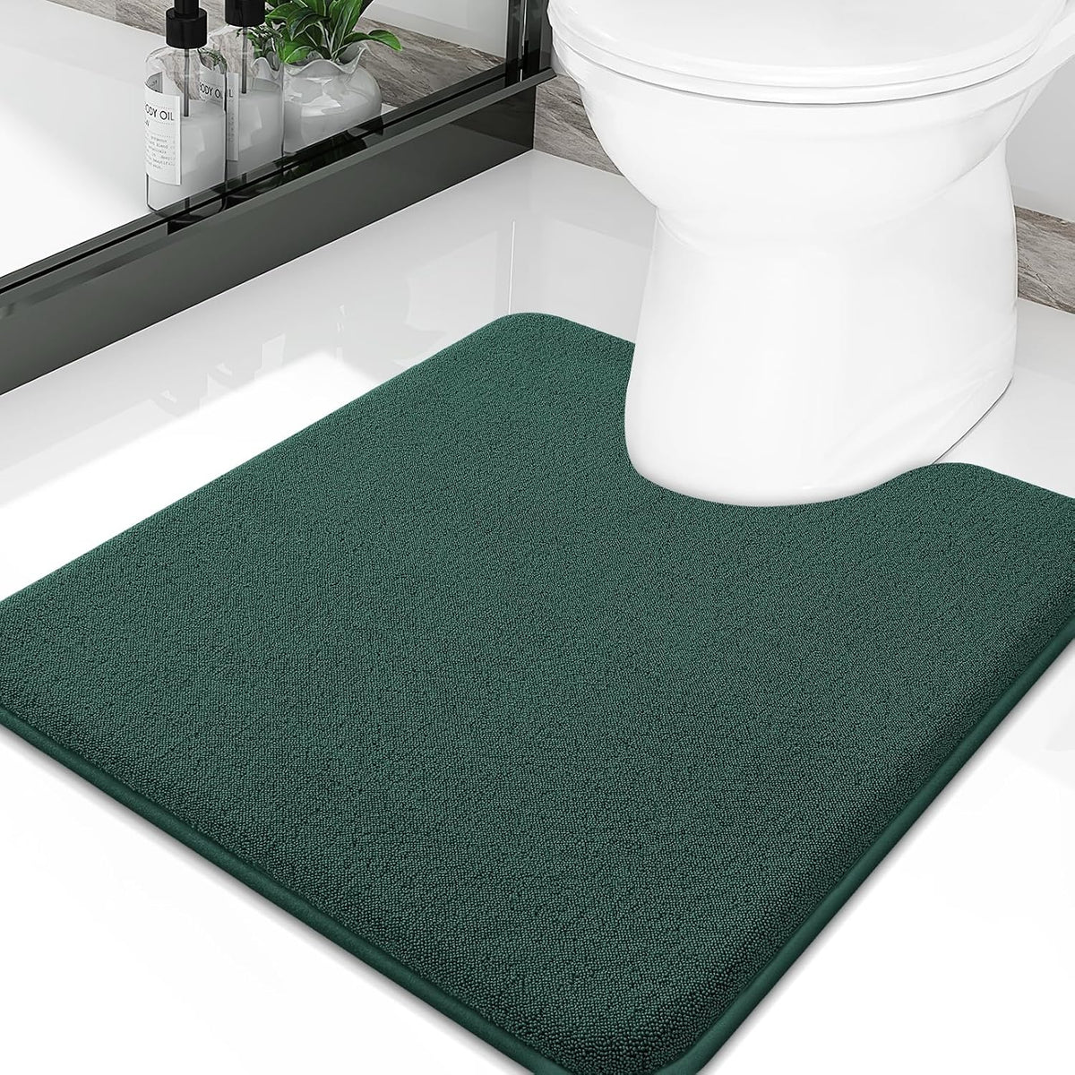 Memory Foam Bath Mat 30x20, Extra Soft Absorbent Bathroom Rugs - Colors A