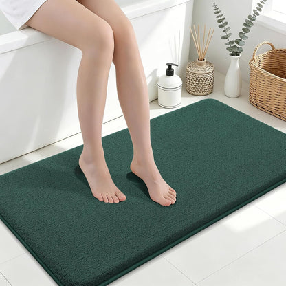 Memory Foam Bath Mat 30x20, Extra Soft Absorbent Bathroom Rugs - Colors A