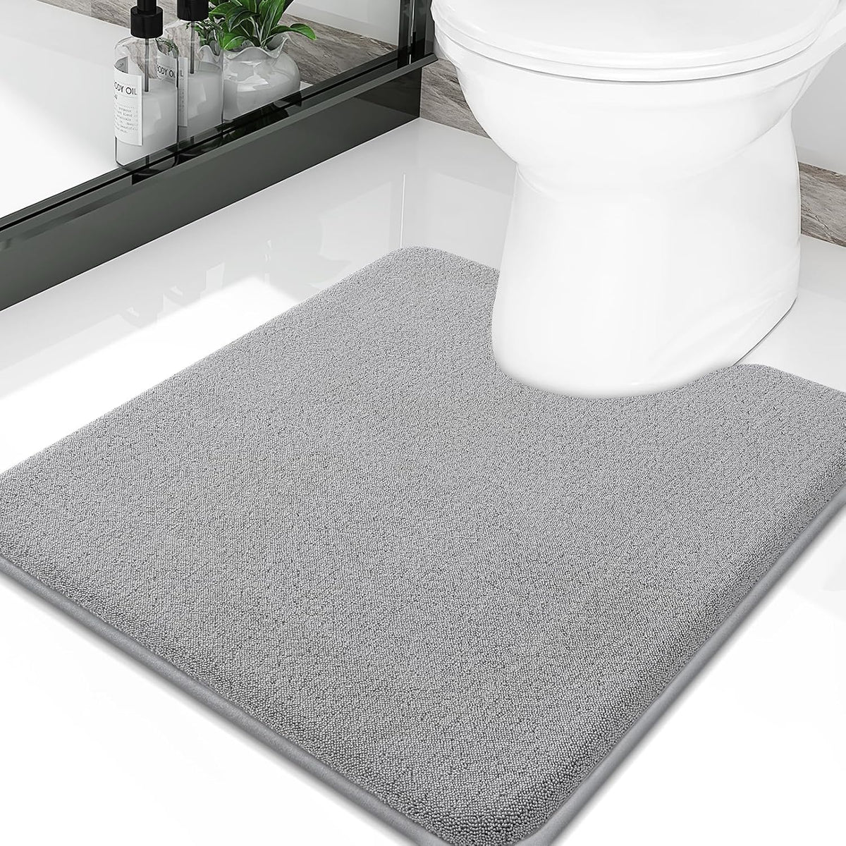 Memory Foam Bath Mat 30x20, Extra Soft Absorbent Bathroom Rugs - Colors A