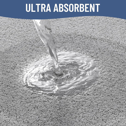 Memory Foam Bath Mat 30x20, Extra Soft Absorbent Bathroom Rugs - Colors A
