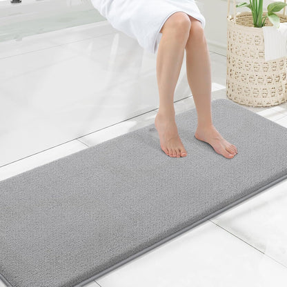Memory Foam Bath Mat 30x20, Extra Soft Absorbent Bathroom Rugs - Colors A