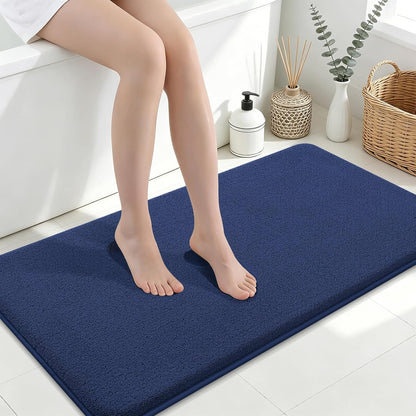 Memory Foam Bath Mat 30x20, Extra Soft Absorbent Bathroom Rugs - Colors A