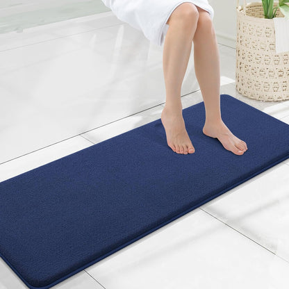 Memory Foam Bath Mat 30x20, Extra Soft Absorbent Bathroom Rugs - Colors A