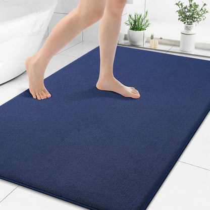 Memory Foam Bath Mat 30x20, Extra Soft Absorbent Bathroom Rugs - Colors A