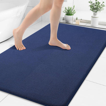 Memory Foam Bath Mat 30x20, Extra Soft Absorbent Bathroom Rugs - Colors A
