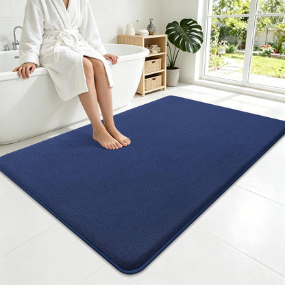 Memory Foam Bath Mat 30x20, Extra Soft Absorbent Bathroom Rugs - Colors A