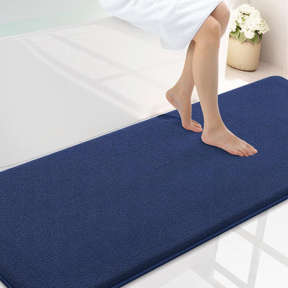 Memory Foam Bath Mat 30x20, Extra Soft Absorbent Bathroom Rugs - Colors A
