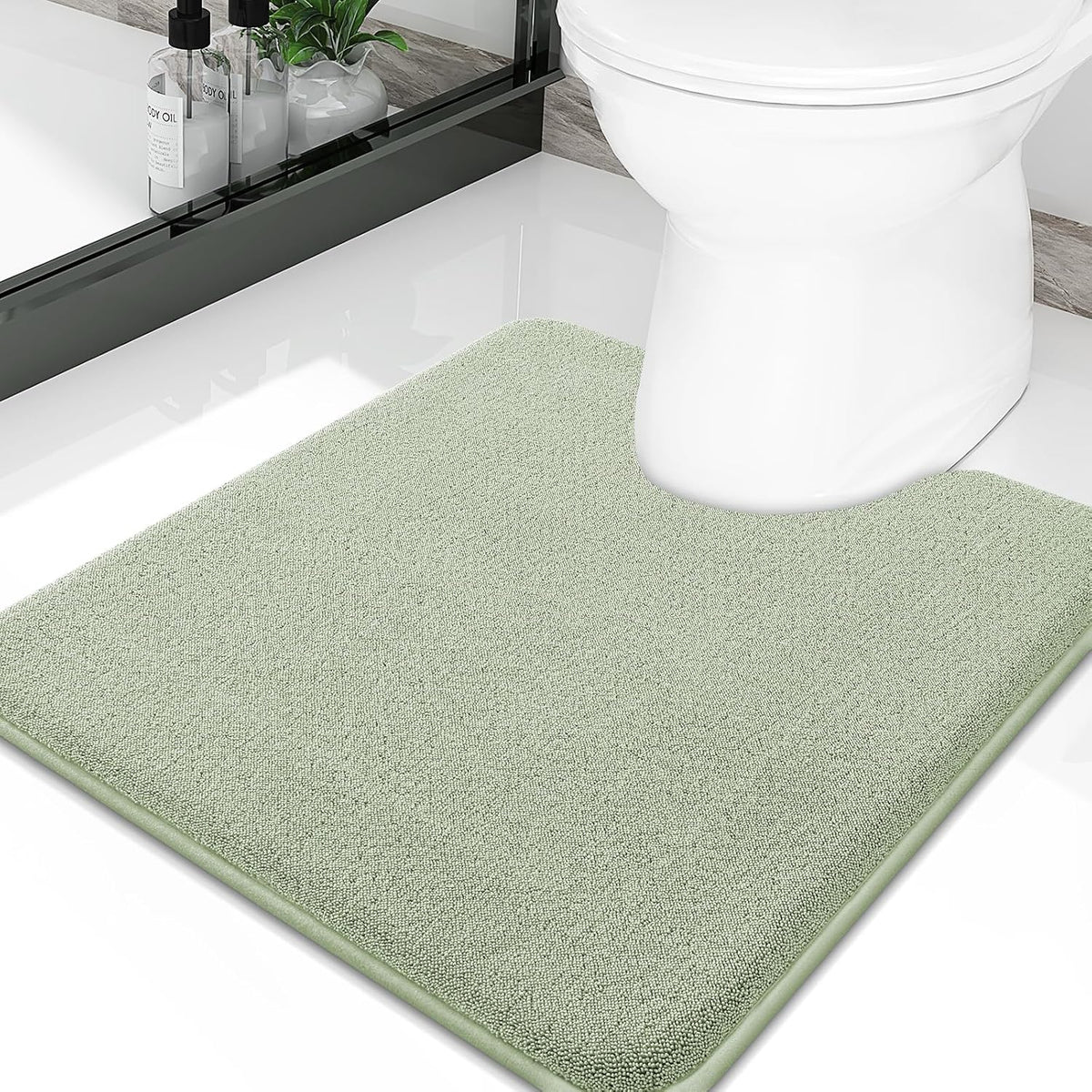 Memory Foam Bath Mat 30x20, Extra Soft Absorbent Bathroom Rugs - Colors A