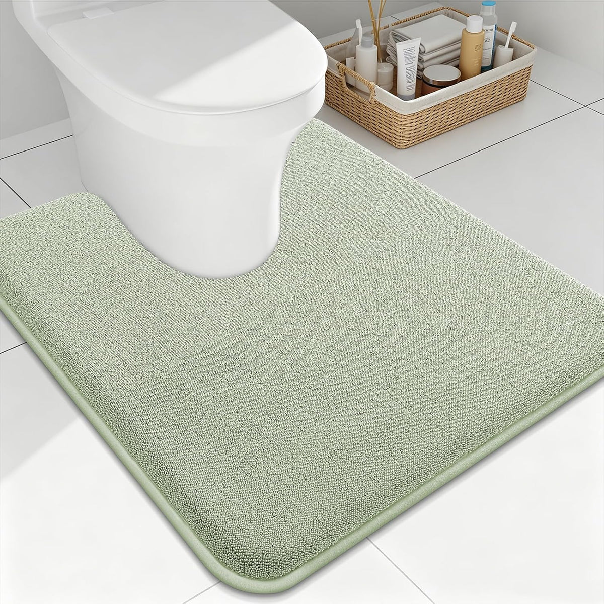Memory Foam Bath Mat 30x20, Extra Soft Absorbent Bathroom Rugs - Colors A