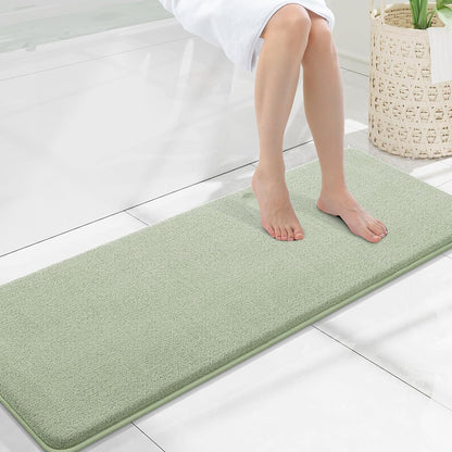 Memory Foam Bath Mat 30x20, Extra Soft Absorbent Bathroom Rugs - Colors A