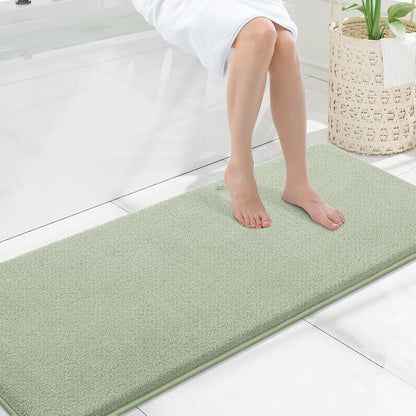 Memory Foam Bath Mat 30x20, Extra Soft Absorbent Bathroom Rugs - Colors A