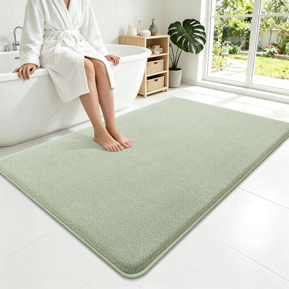 Memory Foam Bath Mat 30x20, Extra Soft Absorbent Bathroom Rugs - Colors A