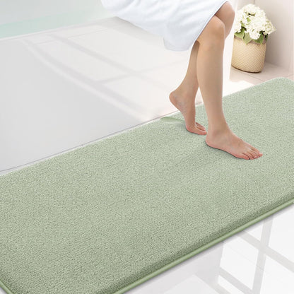Memory Foam Bath Mat 30x20, Extra Soft Absorbent Bathroom Rugs - Colors A