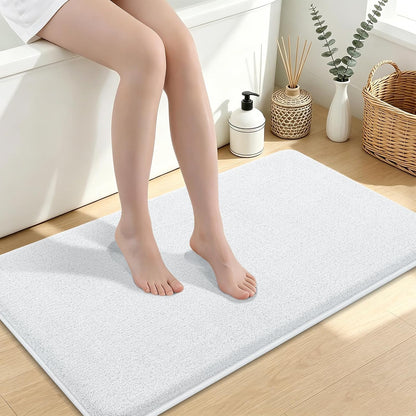 Memory Foam Bath Mat 30x20, Extra Soft Absorbent Bathroom Rugs - Colors A