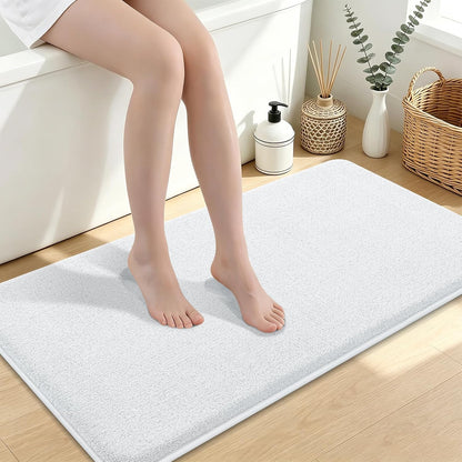 Memory Foam Bath Mat 30x20, Extra Soft Absorbent Bathroom Rugs - Colors A