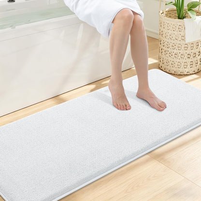 Memory Foam Bath Mat 30x20, Extra Soft Absorbent Bathroom Rugs - Colors A