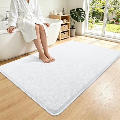 Memory Foam Bath Mat 30x20, Extra Soft Absorbent Bathroom Rugs - Colors A
