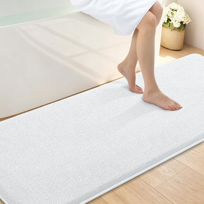 Memory Foam Bath Mat 30x20, Extra Soft Absorbent Bathroom Rugs - Colors A