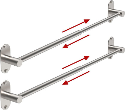 Towel Bar, Adhesive or Drill Wall Mount, Matte Black, 1 Pack