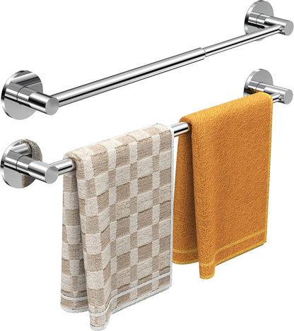 Towel Bar, Adhesive or Drill Wall Mount, Matte Black, 1 Pack