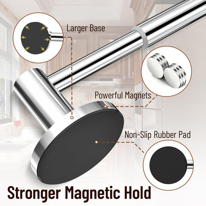 Towel Bar, Adhesive or Drill Wall Mount, Matte Black, 1 Pack