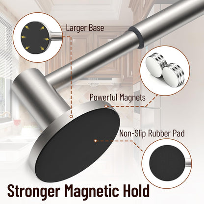 Towel Bar, Adhesive or Drill Wall Mount, Matte Black, 1 Pack