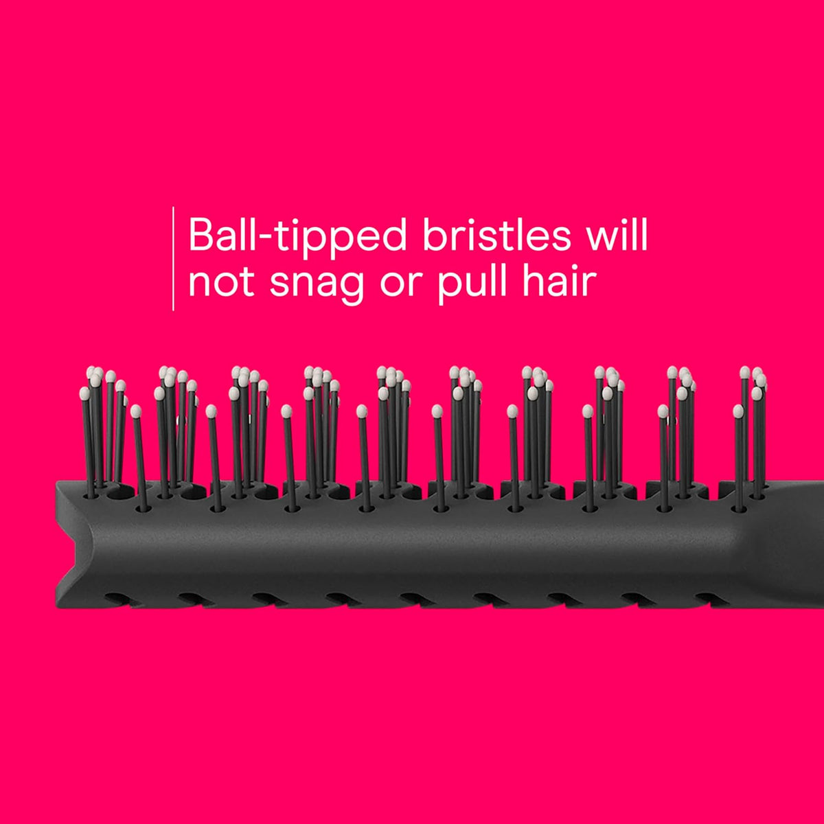 Hair Brush Set, Grip & Lift Vent, Full-Size & Mid-Size, Black