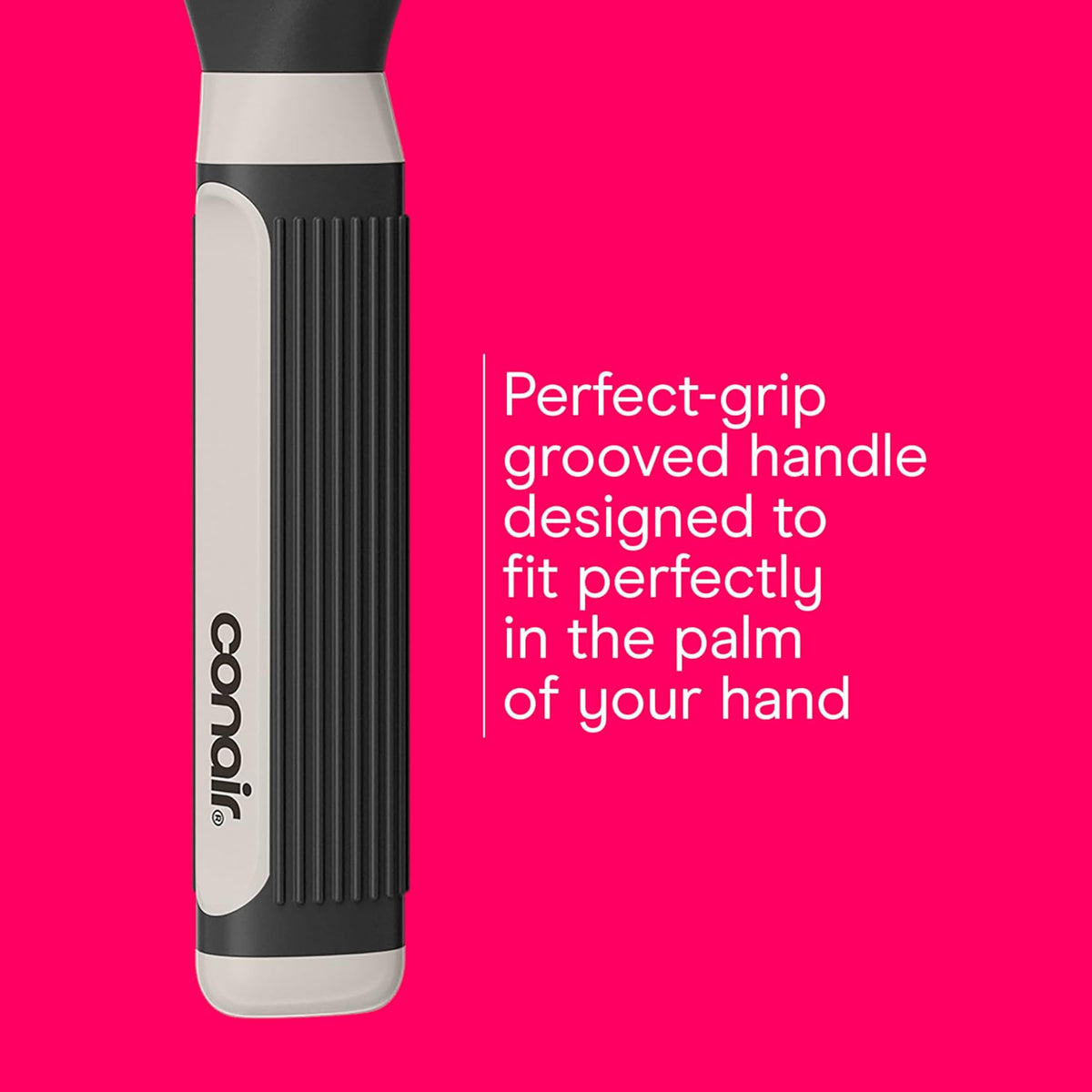 Hair Brush Set, Grip & Lift Vent, Full-Size & Mid-Size, Black