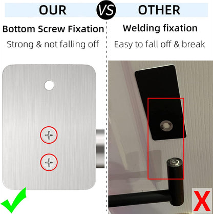 Bathroom Towel Bar, 24 Inch Towel Racks for Bathroom Wall Mounted, Heavy Duty Hand Towel Holder Organizer, Modern Home Decor Towel Rod, Matte Black Single Bar